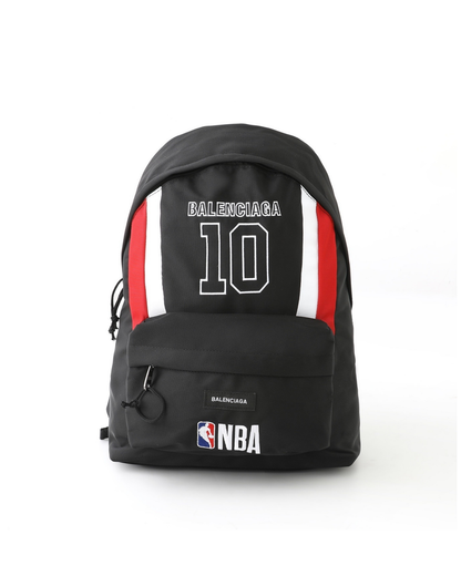 Balenciaga | NBA Collaboration Explorer Backpack - "Black/White/Vermillon Red"