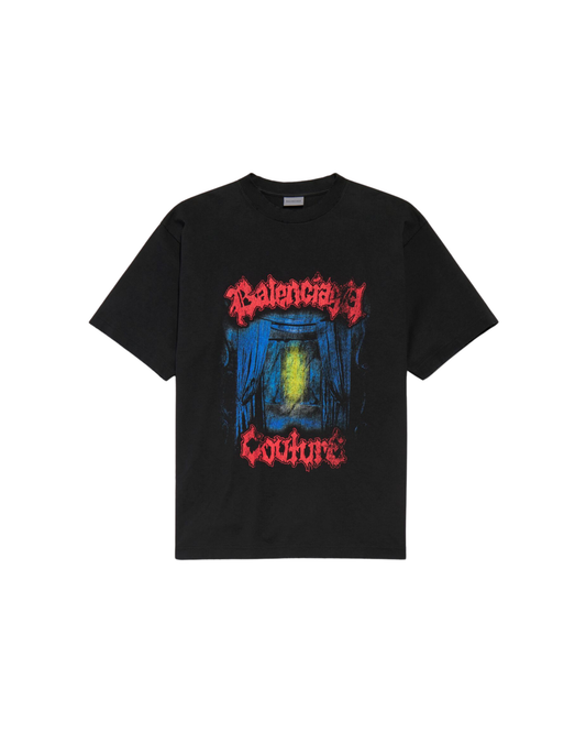 Balenciaga Salon De Couture Medium Fit T-shirt - "Black"