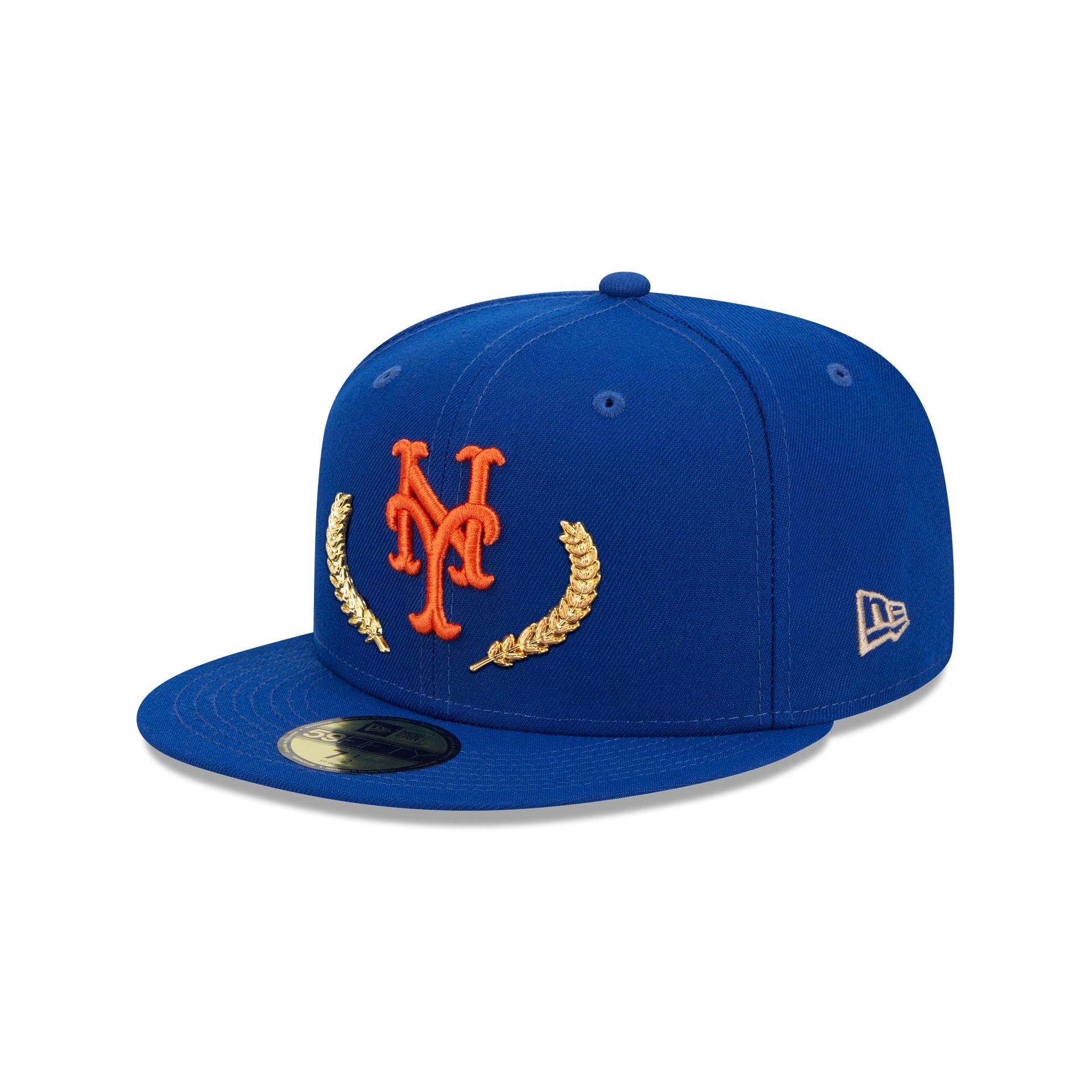 New York Mets Gold Leaf 59FIFTY Fitted Hat image 2