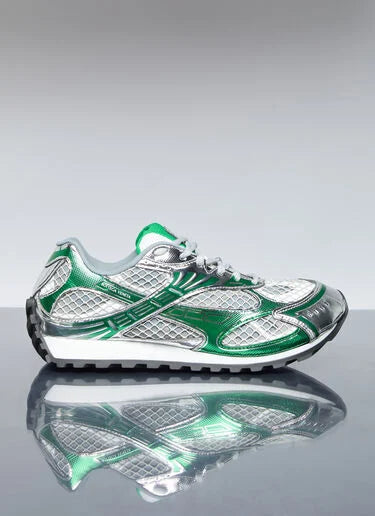 Bottega Veneta Orbit - "Silver/Parakeet"