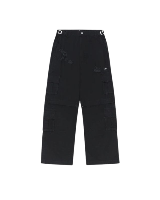 Broken Planet 2-in-1 Cargo Pants/Shorts - "Black"