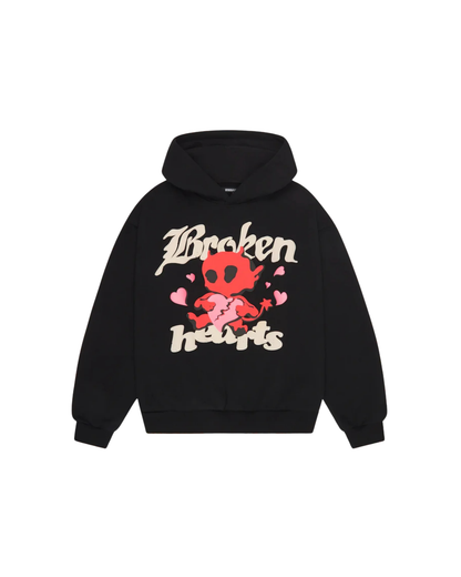 Broken Planet Broken Hearts Hoodie - "Midnight Black"