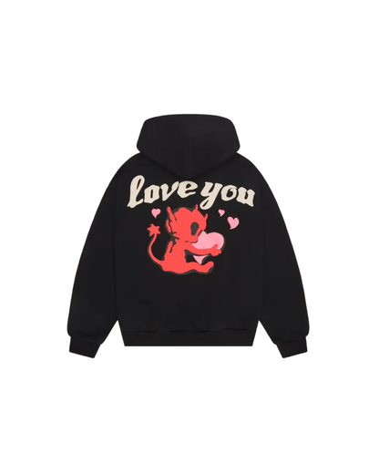 Broken Planet Broken Hearts Hoodie - "Midnight Black"