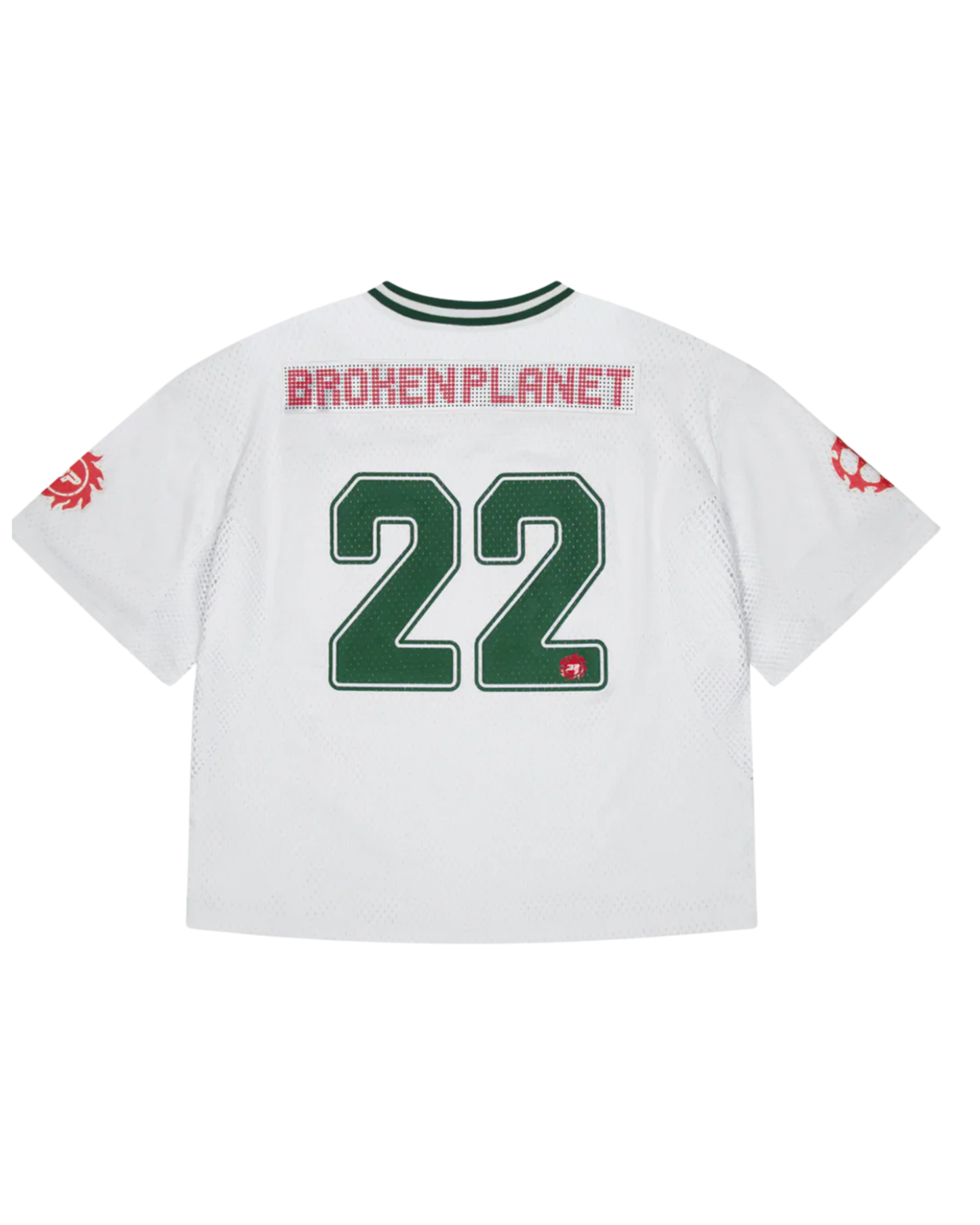 Broken Planet Mesh Jersey - "White/Green"