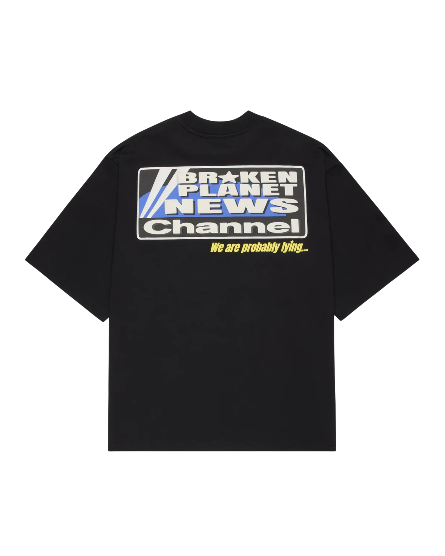 Broken Planet BP News T-Shirt - "Midnight Black"