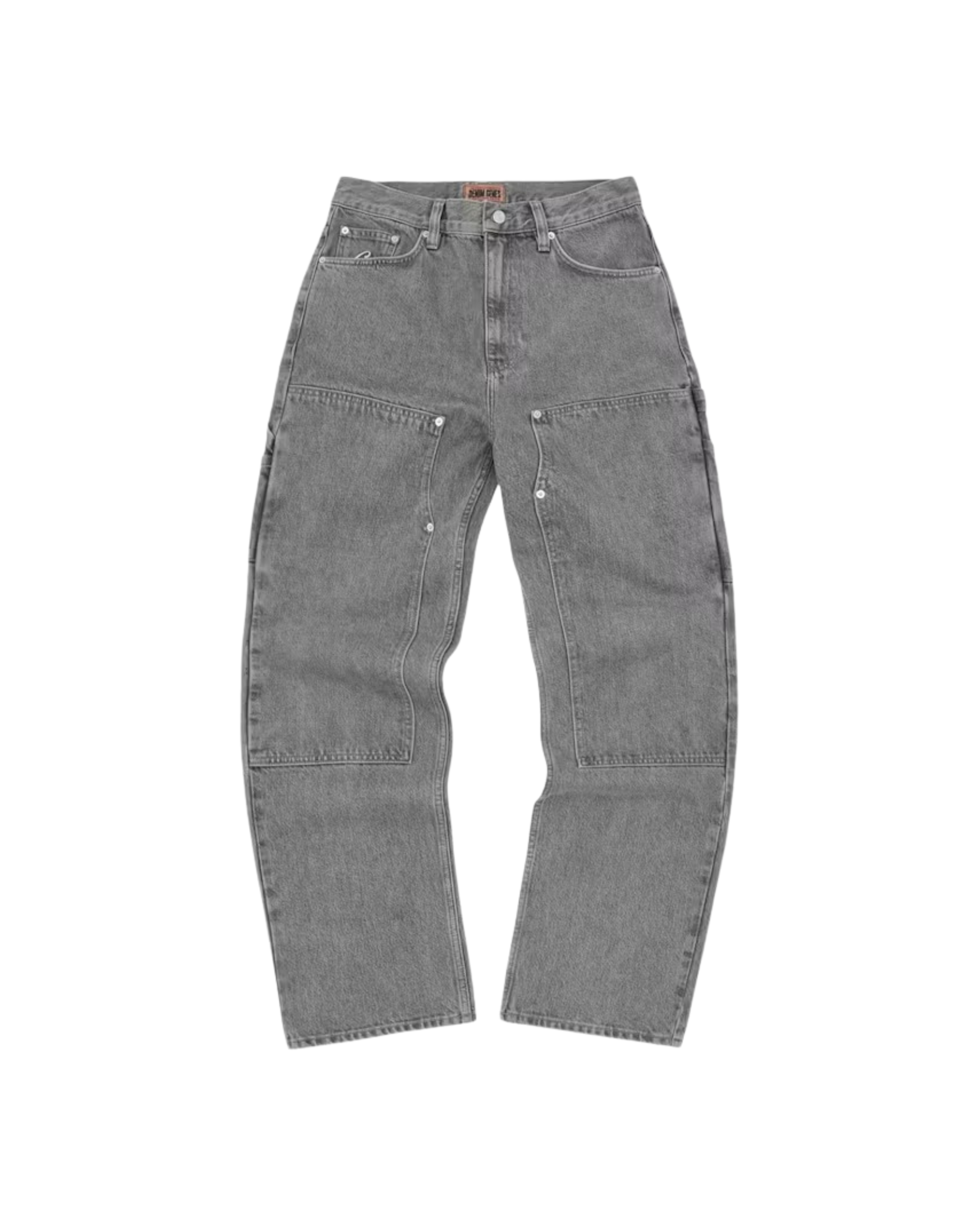 Corteiz Embossed C-Star Denim Work Pant - "Grey"