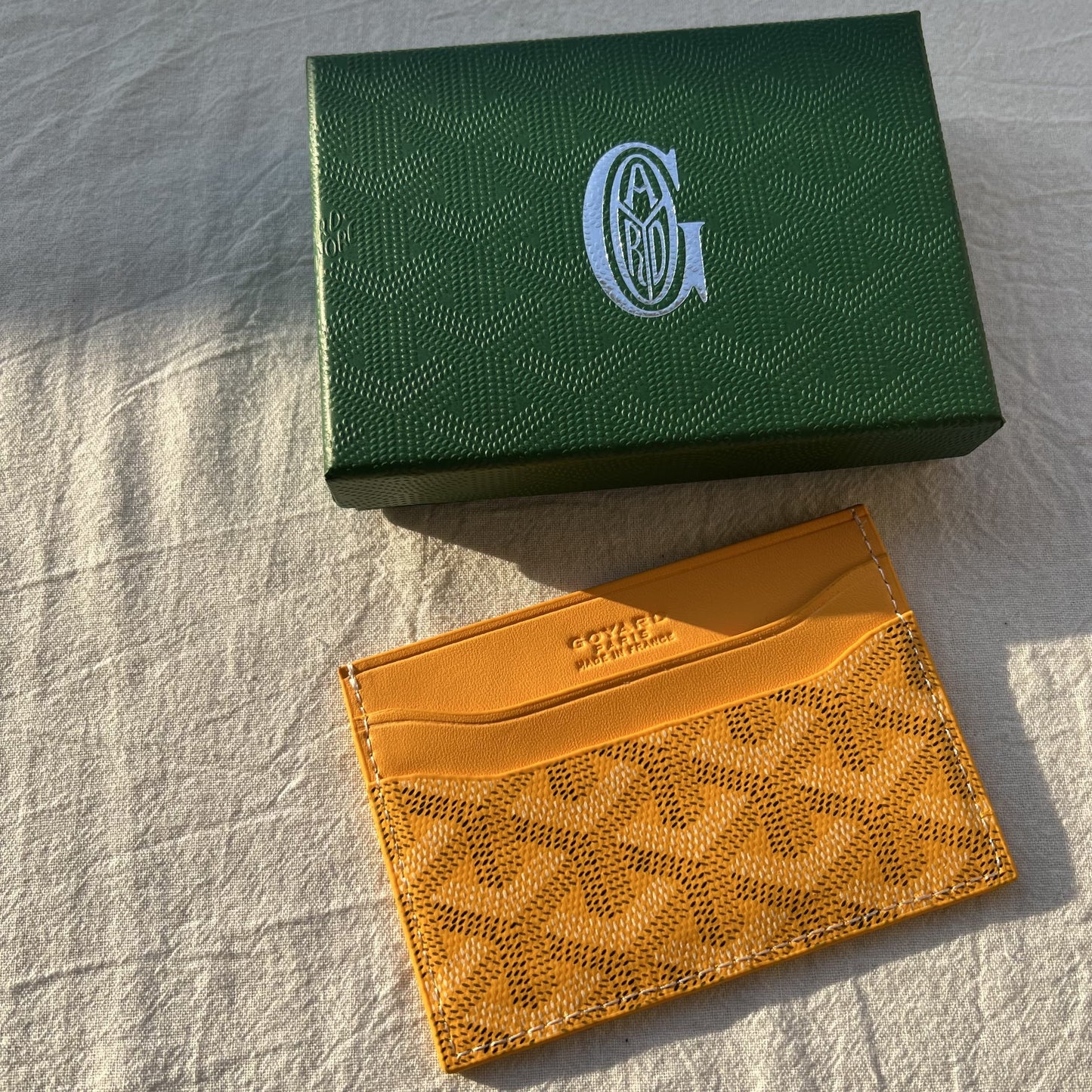 Goyard Saint Sulpice Yellow Card Holder - "Yellow"
