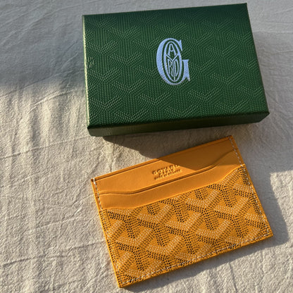 Goyard Saint Sulpice Yellow Card Holder - "Yellow"