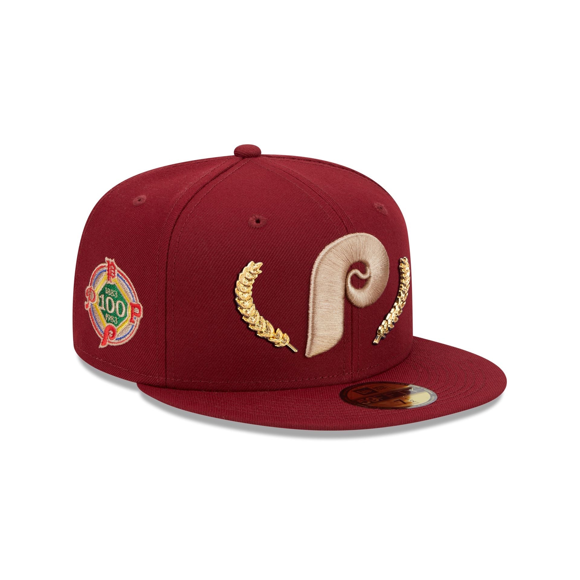 Philadelphia Phillies Gold Leaf 59FIFTY Fitted Hat image 0