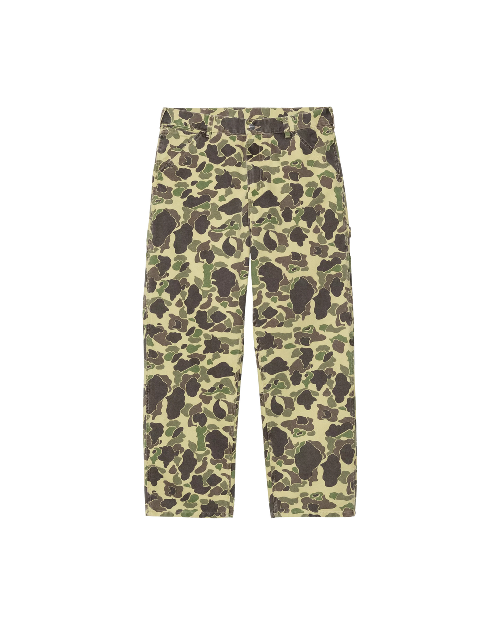 Carhartt WIP Duck Single Knee Pant - "Camo Duck/Green/Stone Washed"