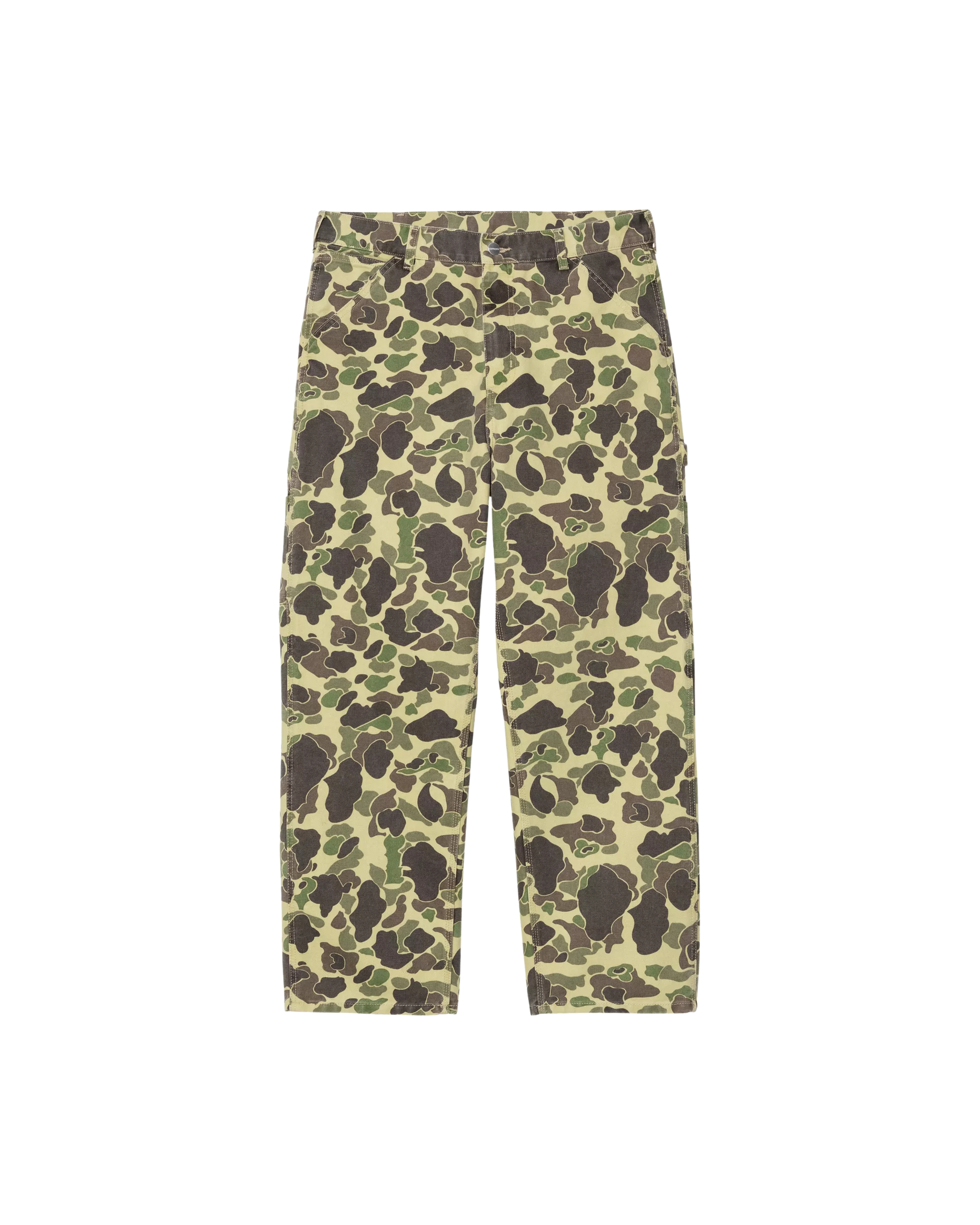 Carhartt WIP Duck Single Knee Pant - "Camo Duck/Green/Stone Washed"