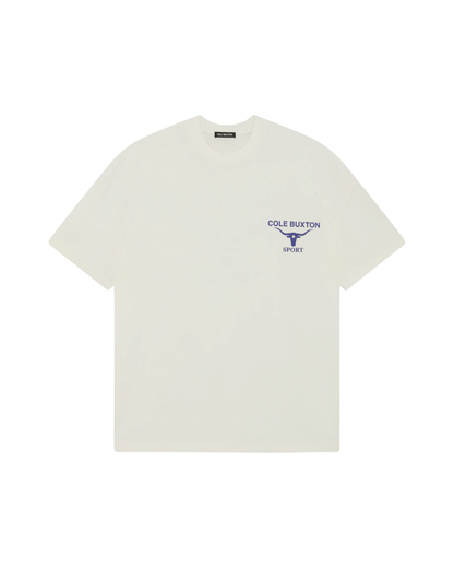 Cole Buxton Longhorn T-shirt - "Vintage White"