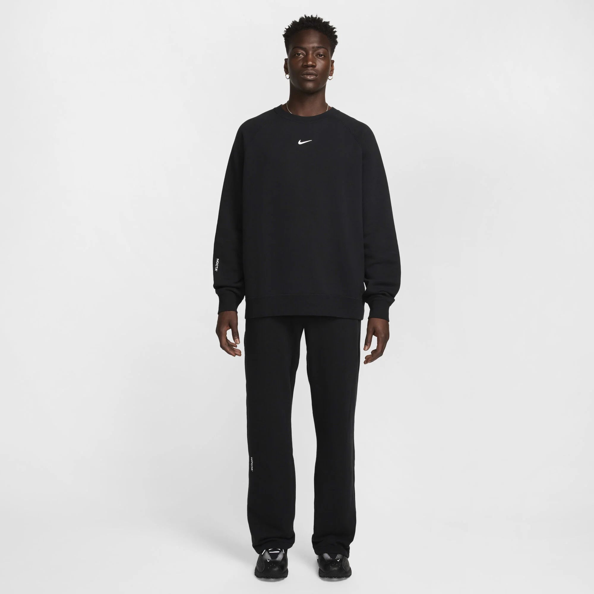 Nike NOCTA CS Cardinal Fleece Crewneck - "Black/White"
