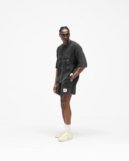 Represent Knitted Varsity Shorts - "Vintage Grey"