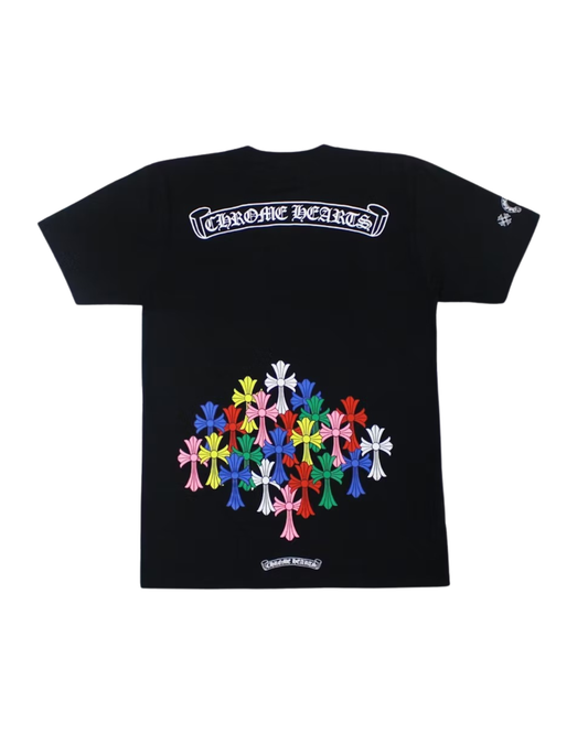 Chrome Hearts Multi Color Cross T-shirt - "Black"