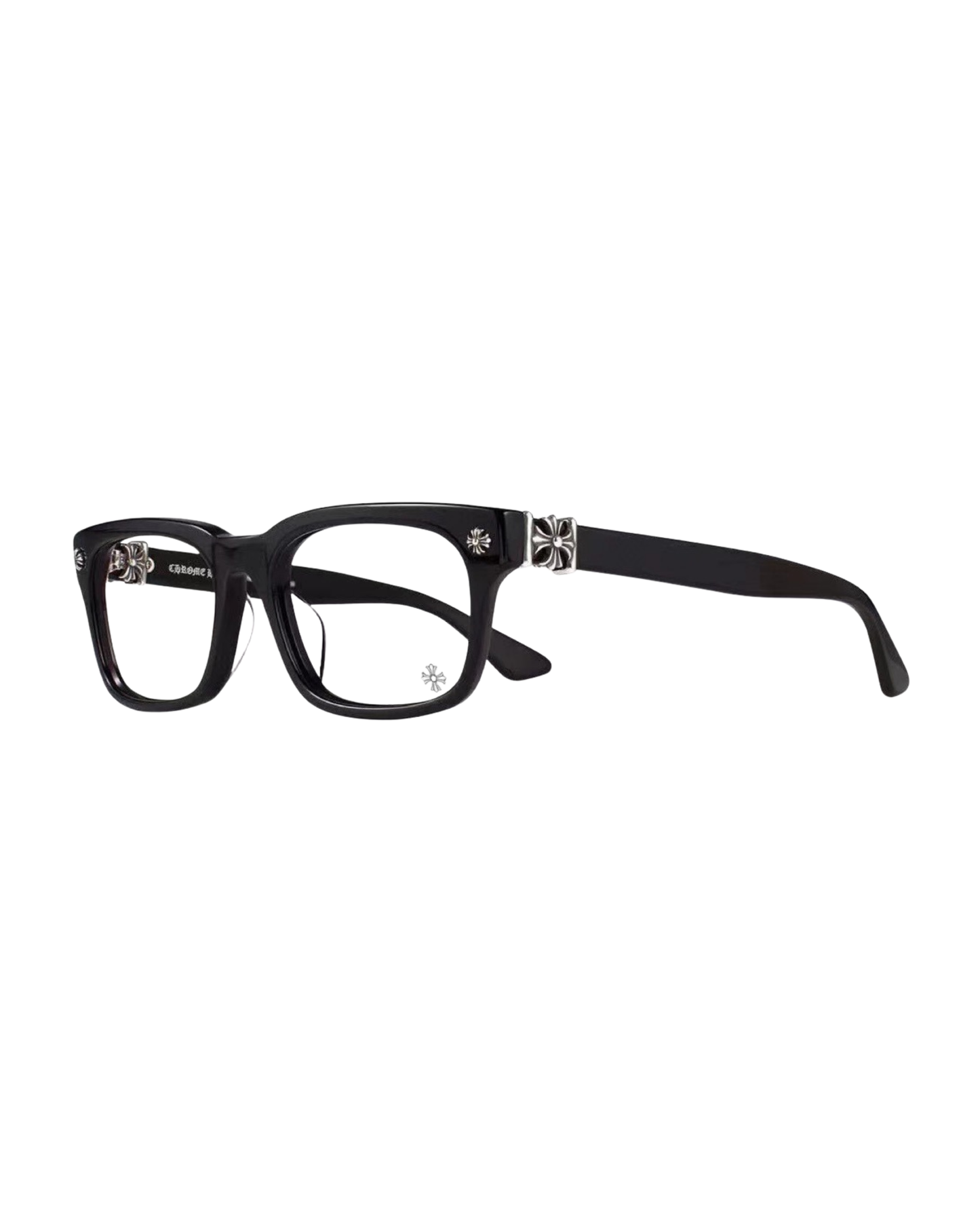 Chrome Hearts Cross Frames - "Black Silver"