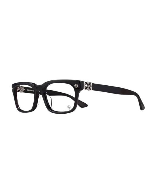 Chrome Hearts Cross Frames - "Black Silver"