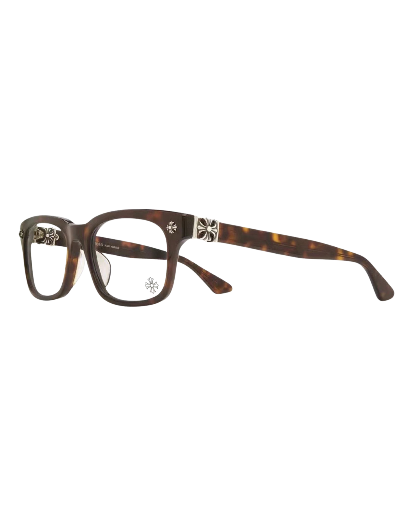 Chrome Hearts Cross Frames - "Tortoise Silver"
