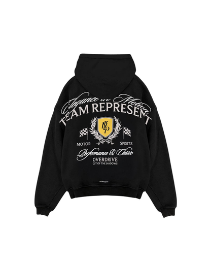 Represent Crest Hoodie - "Vintage Black"