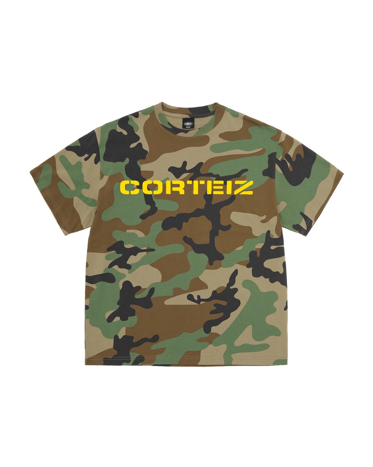 Corteiz Frontline Tee - "Woodland Camo"