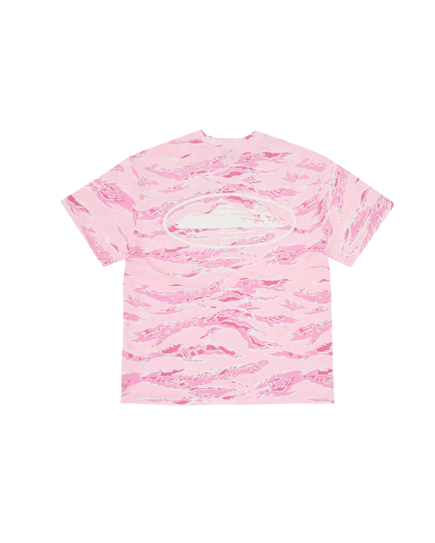Corteiz Island Puff Print Tee - "Pink Tiger/Camo"