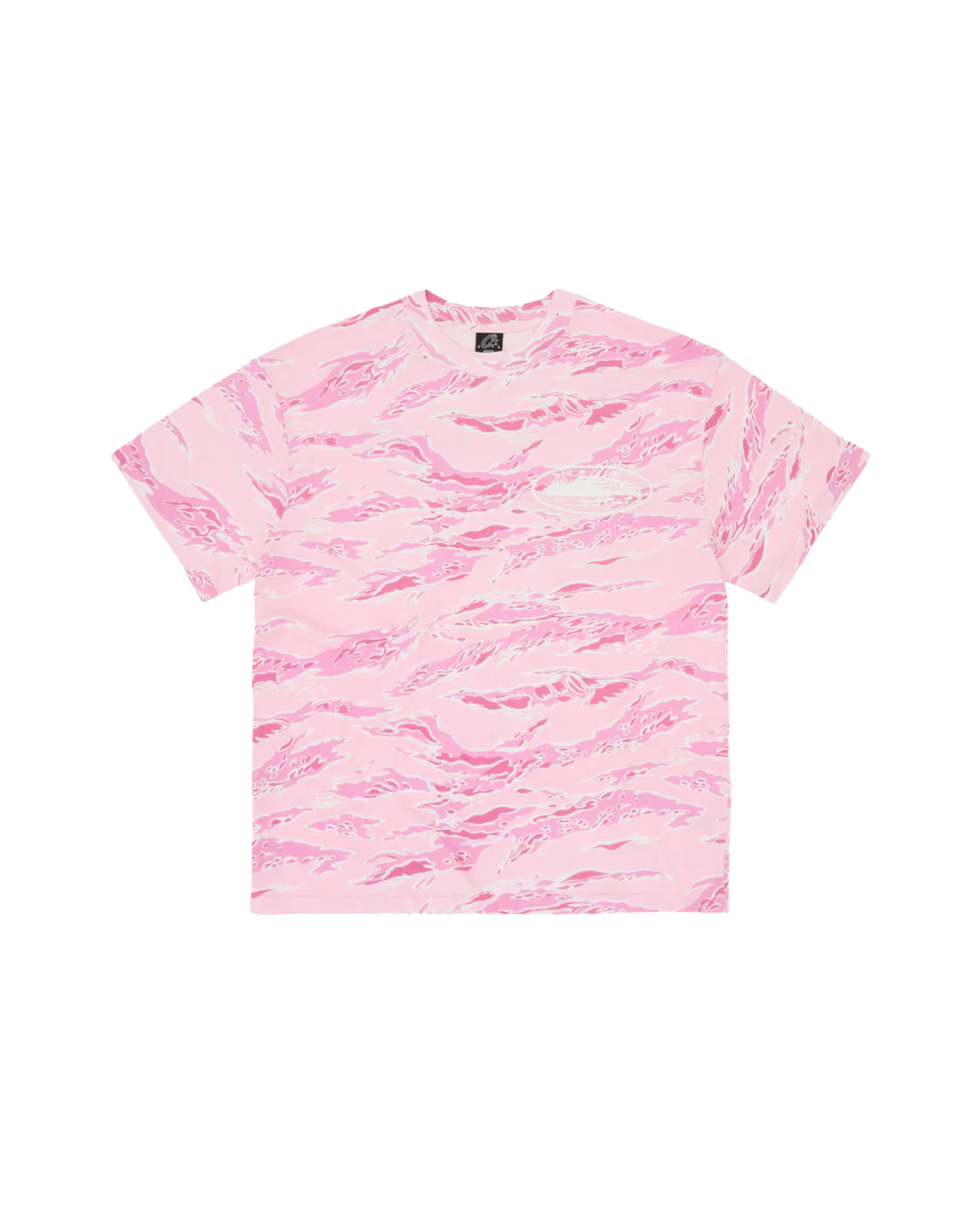 Corteiz Island Puff Print Tee - "Pink Tiger/Camo"