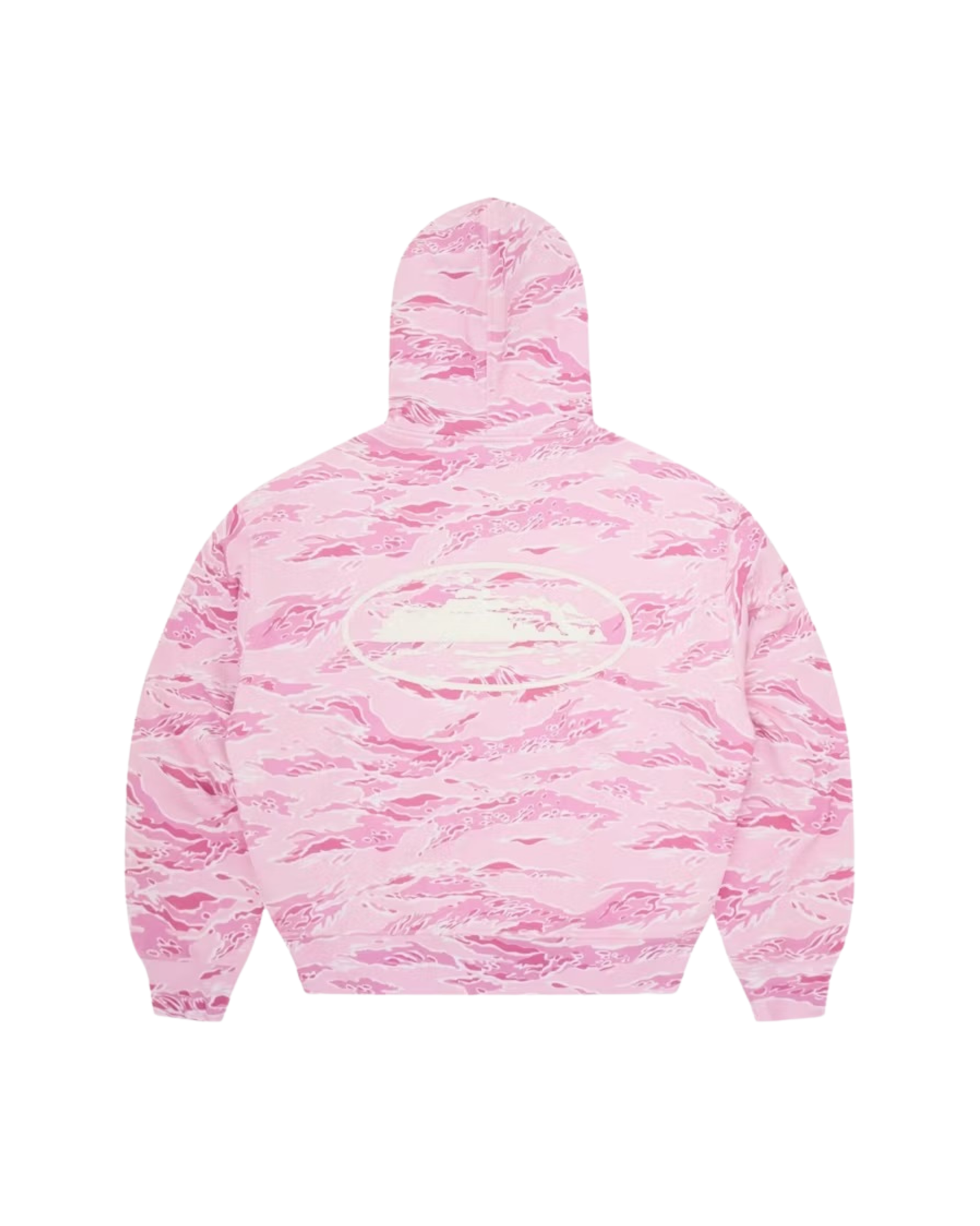 Corteiz Island Puff Print Zip Hoodie - "Pink Tiger Camo"