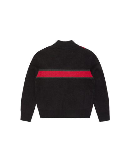Corteiz Lux Knit Zip-Up - "Black"