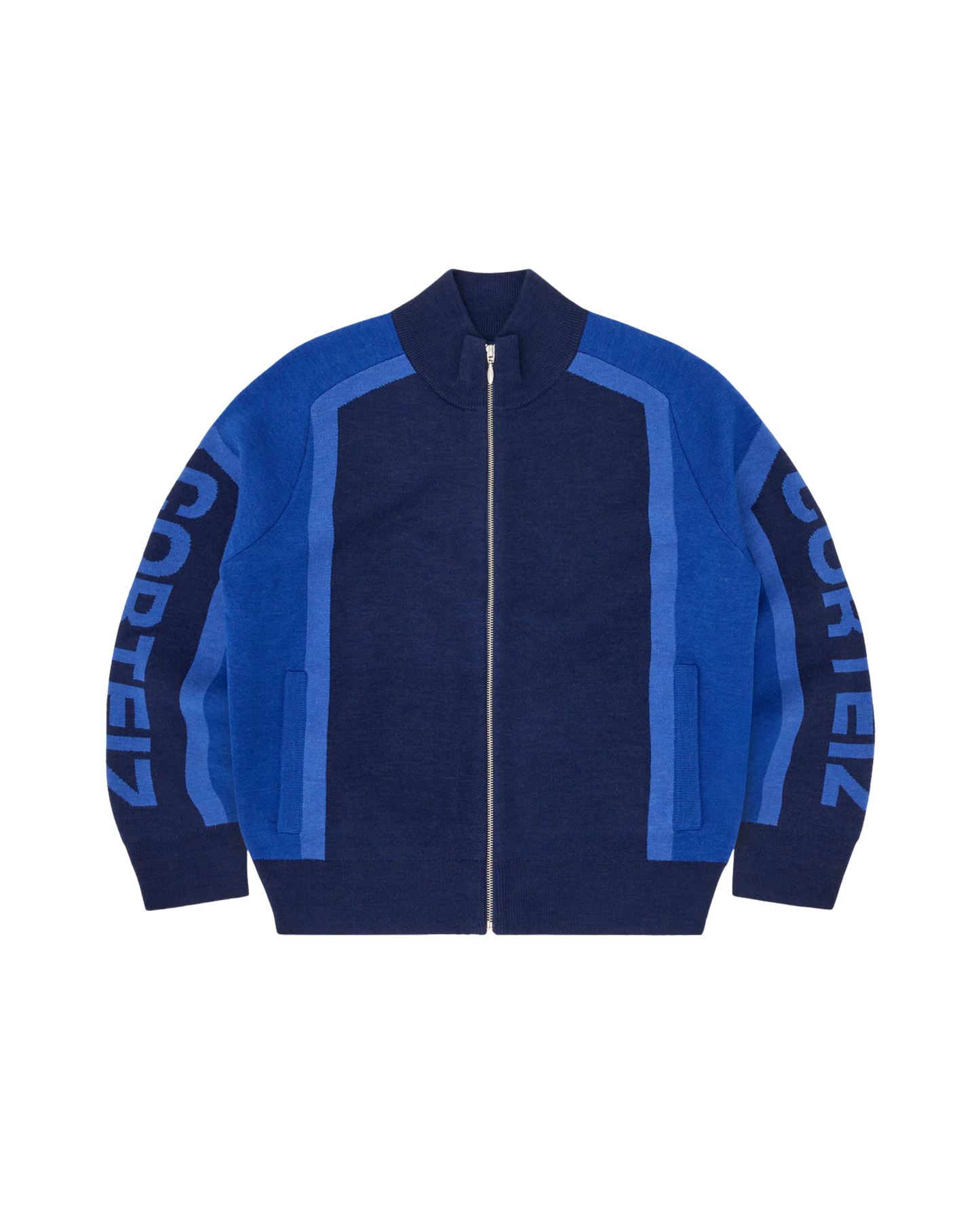 Corteiz Precision Knit Zip Up - "Navy"