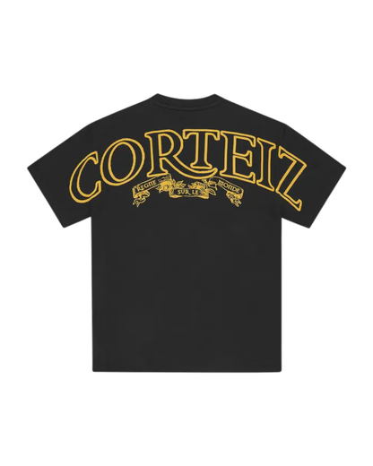 Corteiz Royale Heavyweight T-shirt - "Black/Yellow"