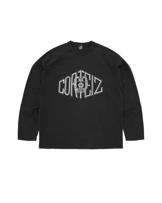 Corteiz Sophomore Raglan Longsleeve - "Black"