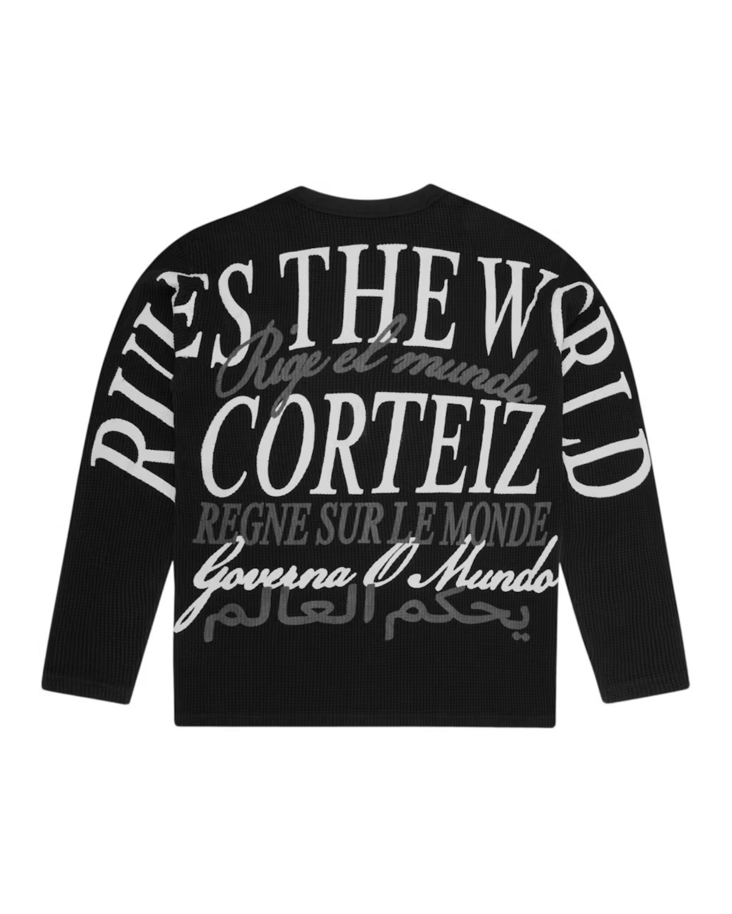 Corteiz Worldwide Waffle Thermal - "Black"
