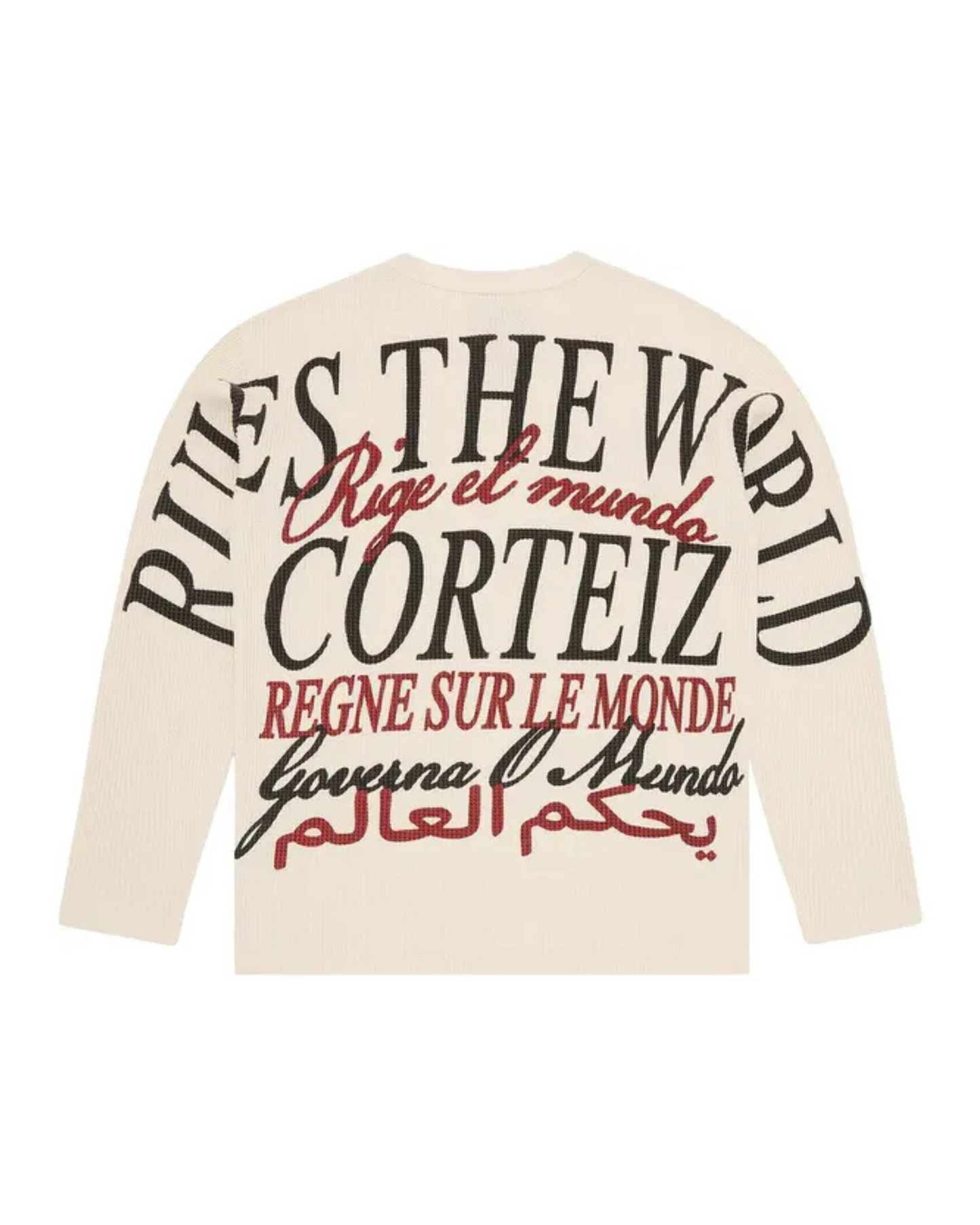 Corteiz Worldwide Waffle Thermal - "Cream"