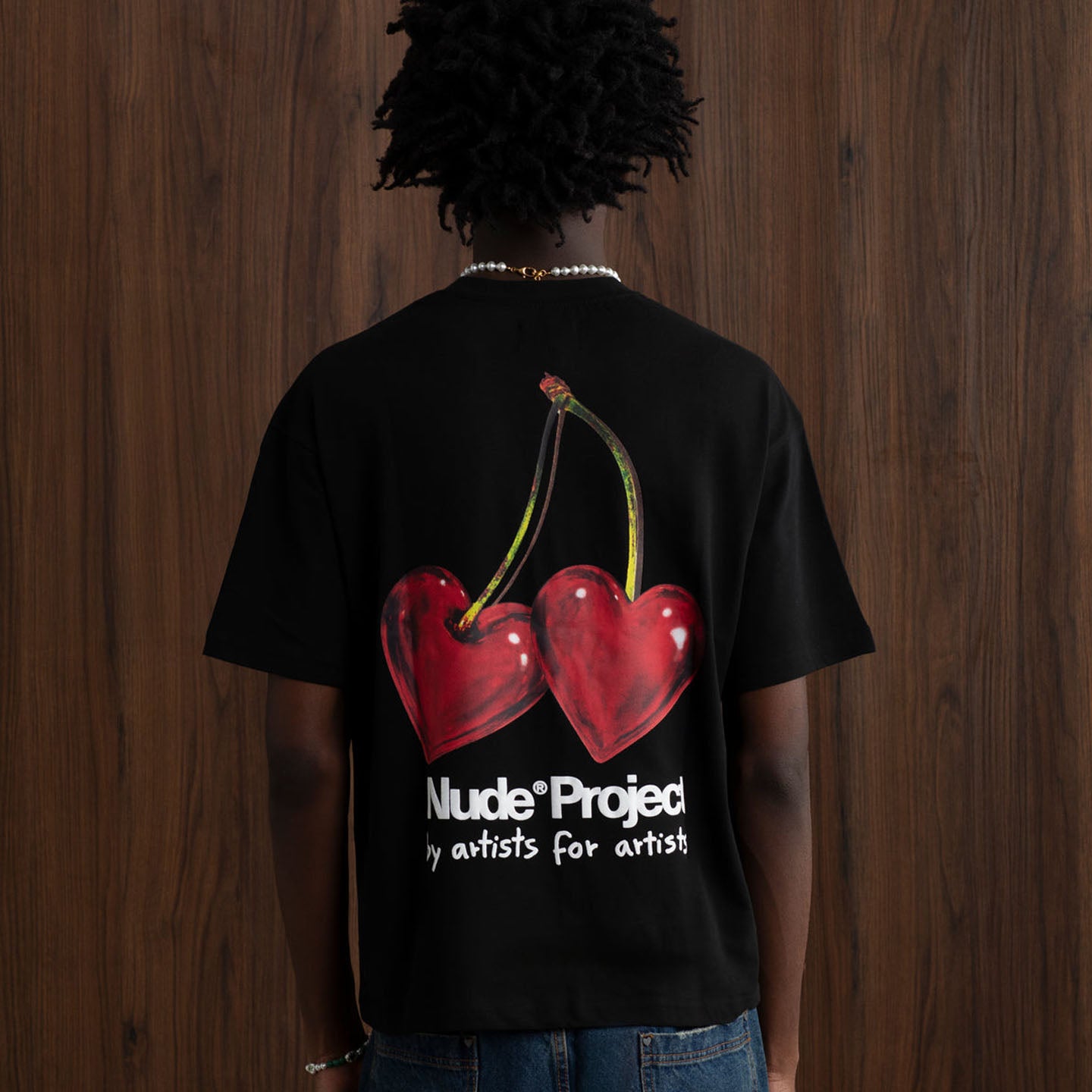 Nude Project Juicy Cherry Tee - "Black"