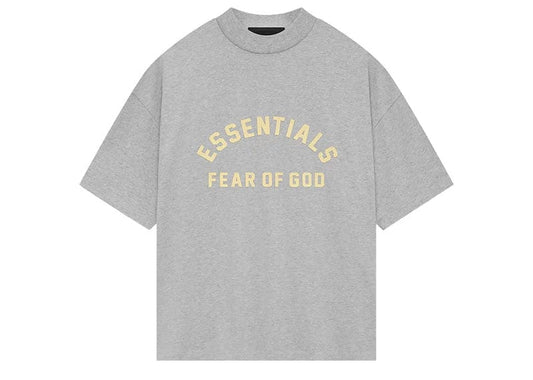 Fear of God Essentials Heavy Jersey Crewneck Tee Light Heather Grey image 0