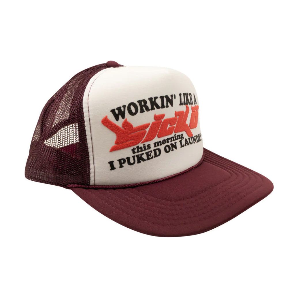 Sicko Trucker Hat Burgundy/White image 0