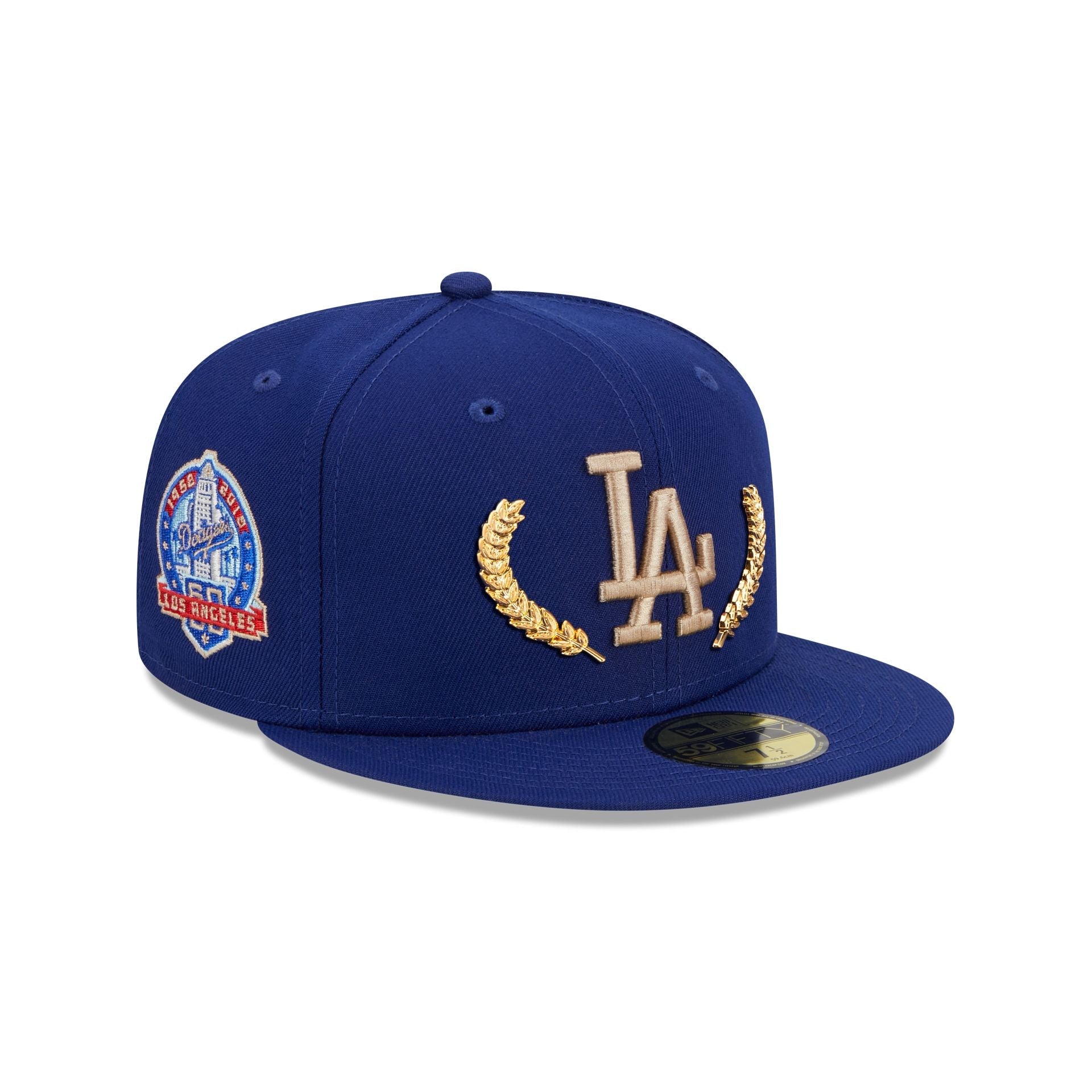 Los Angeles Dodgers Gold Leaf 59FIFTY Fitted Hat image 0