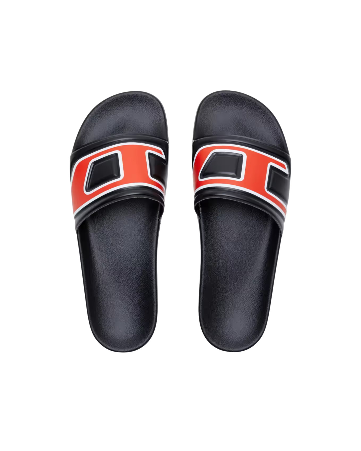 Diesel Mayemi-Pool Slides - "Black/Red"