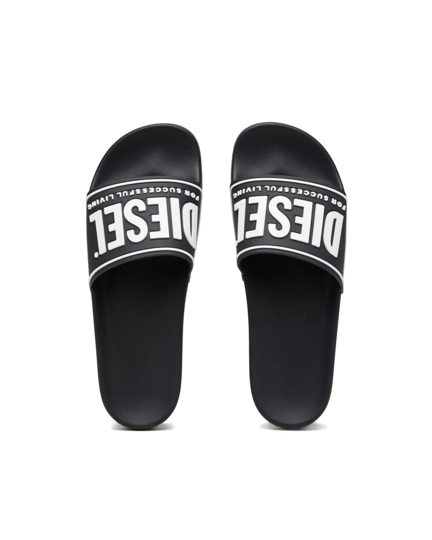 Diesel Multi Sa-Mayemi-Pool Slides - "Black/White"