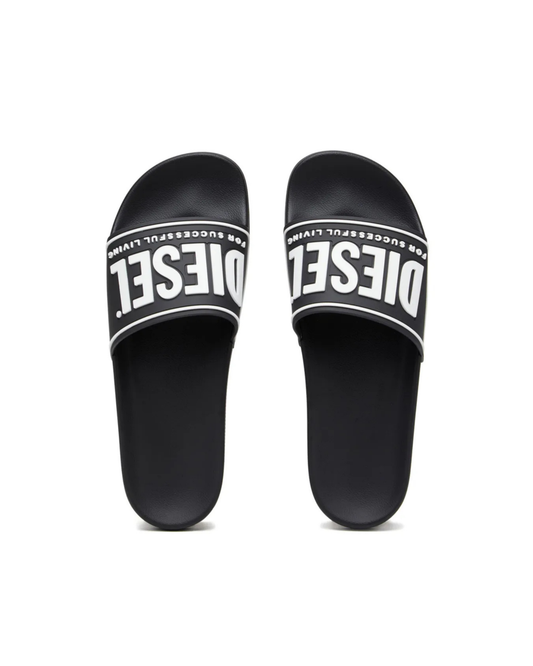 Diesel Multi Sa-Mayemi-Pool Slides - "Black/White"