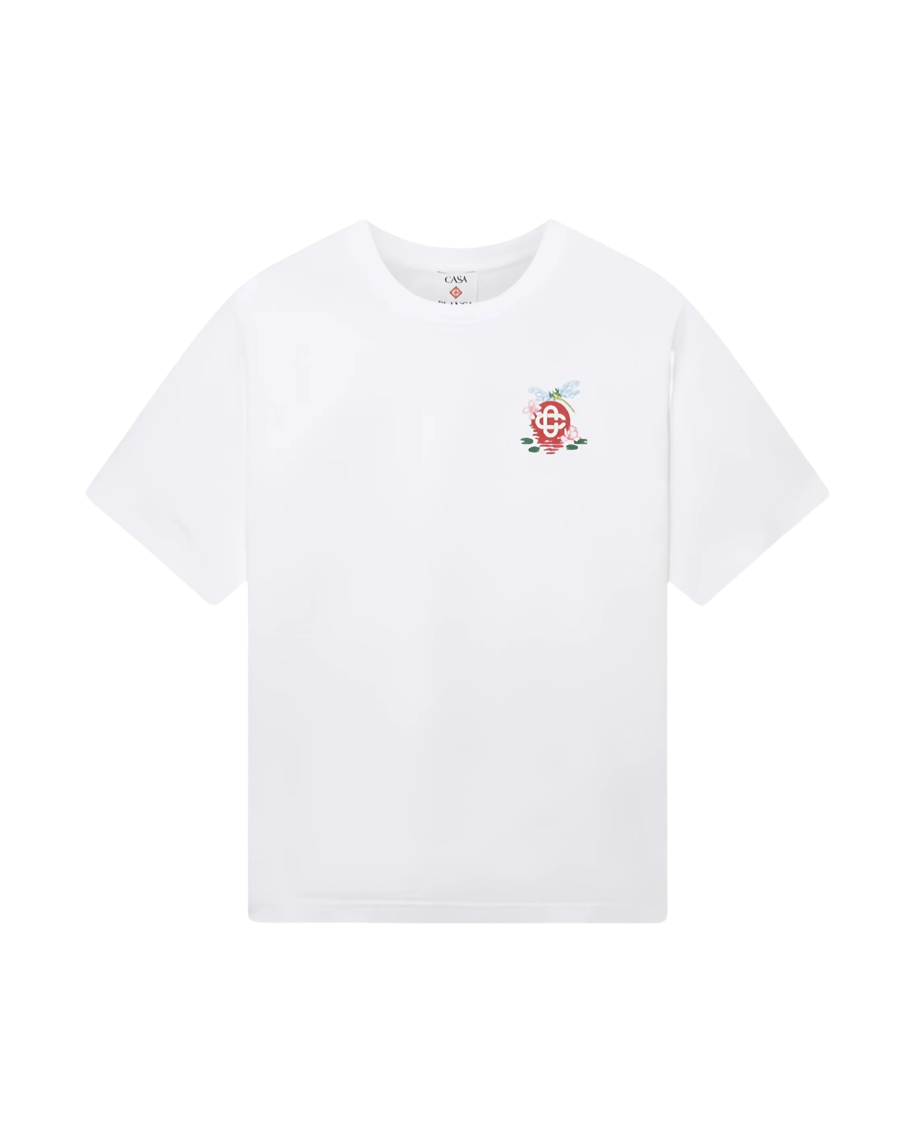 Casablanca Dragonfly Floral T-shirt - "White"