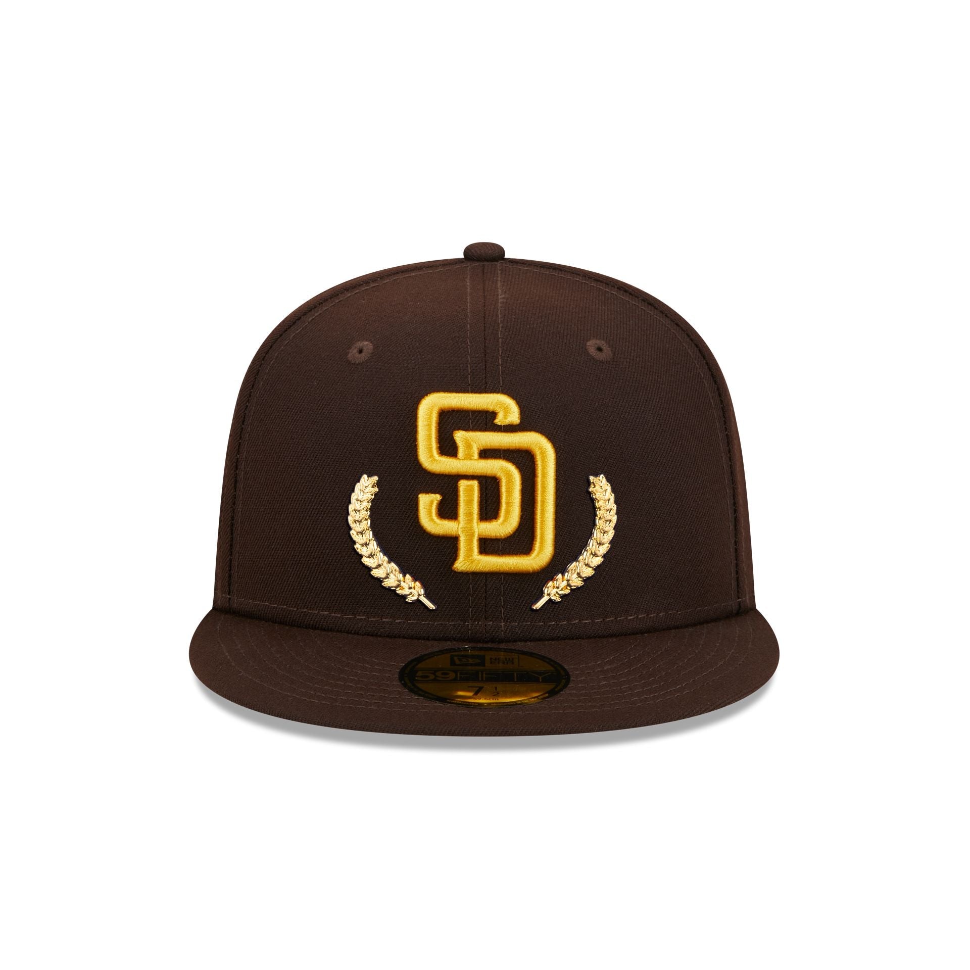 San Diego Padres Gold Leaf 59FIFTY Fitted Hat image 1