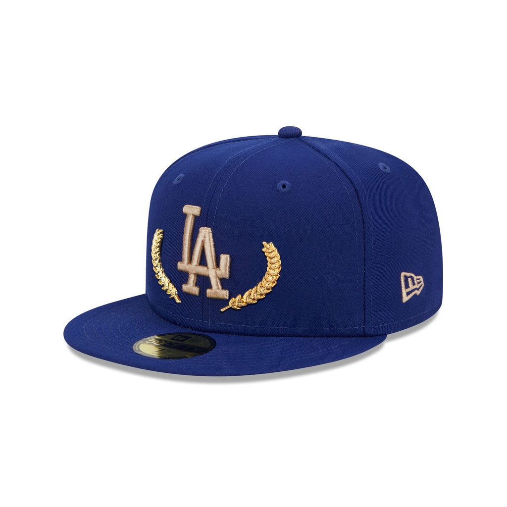 Los Angeles Dodgers Gold Leaf 59FIFTY Fitted Hat image 2