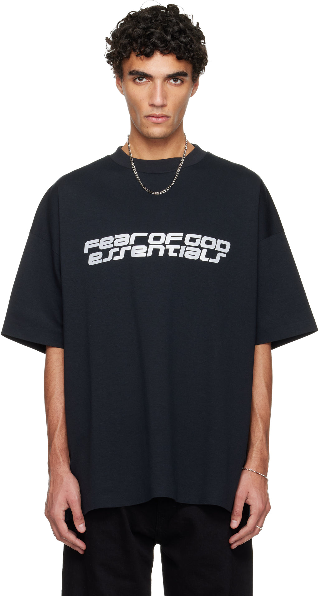 Fear of God Essentials Ponte 90s T-shirt - "Vintage Black"