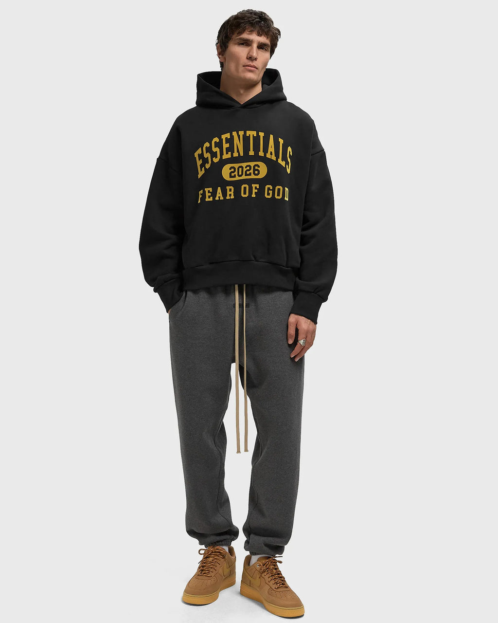 Fear of God Essentials Classic Hoodie - "Vintage Black"