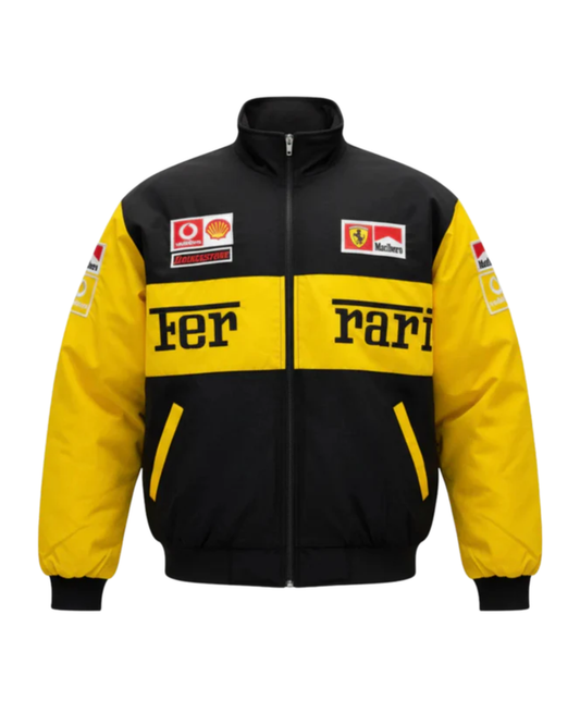Ferrari F1 Retro Racing Jacket - "Yellow"