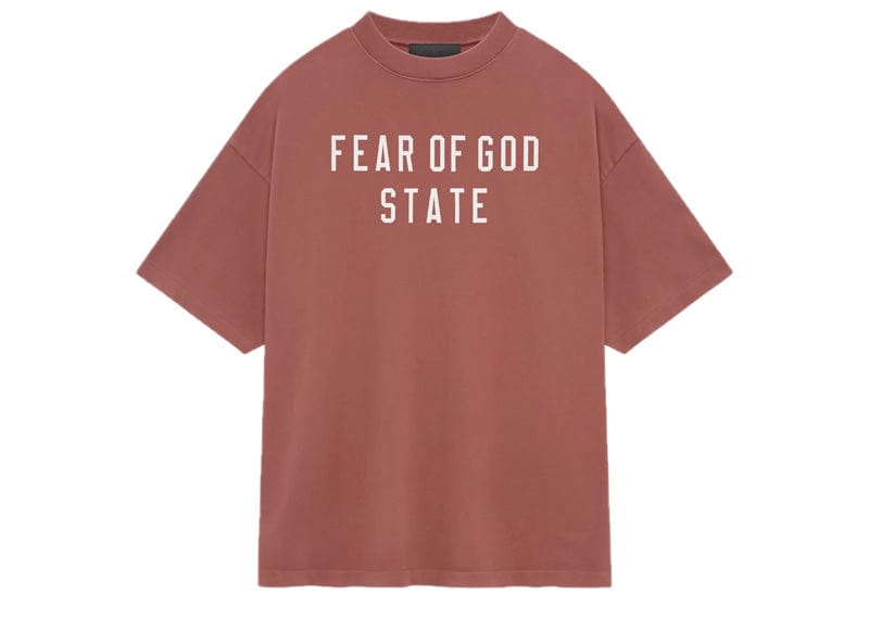 Fear of God Essentials Heavy Crewneck Tee Crimson image 0