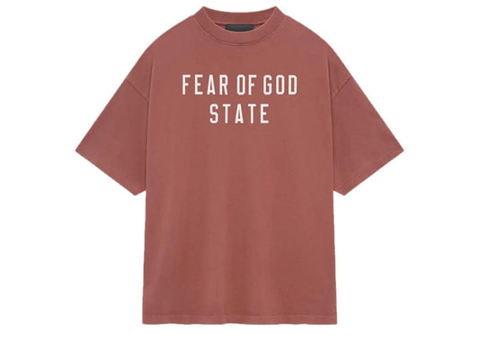 Fear of God Essentials Heavy Crewneck Tee Crimson image 0