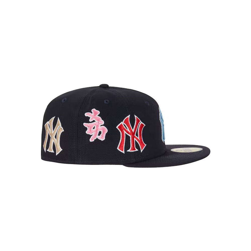 Supreme New York Yankees Kanji New Era Fitted Hat Navy image 1