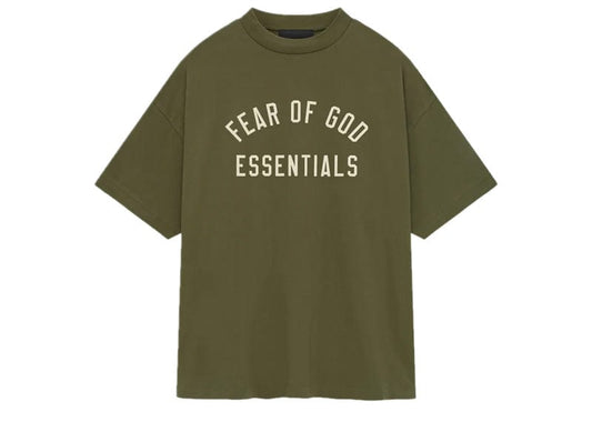 Fear of God Essentials Jersey Crewneck Tee Military image 0
